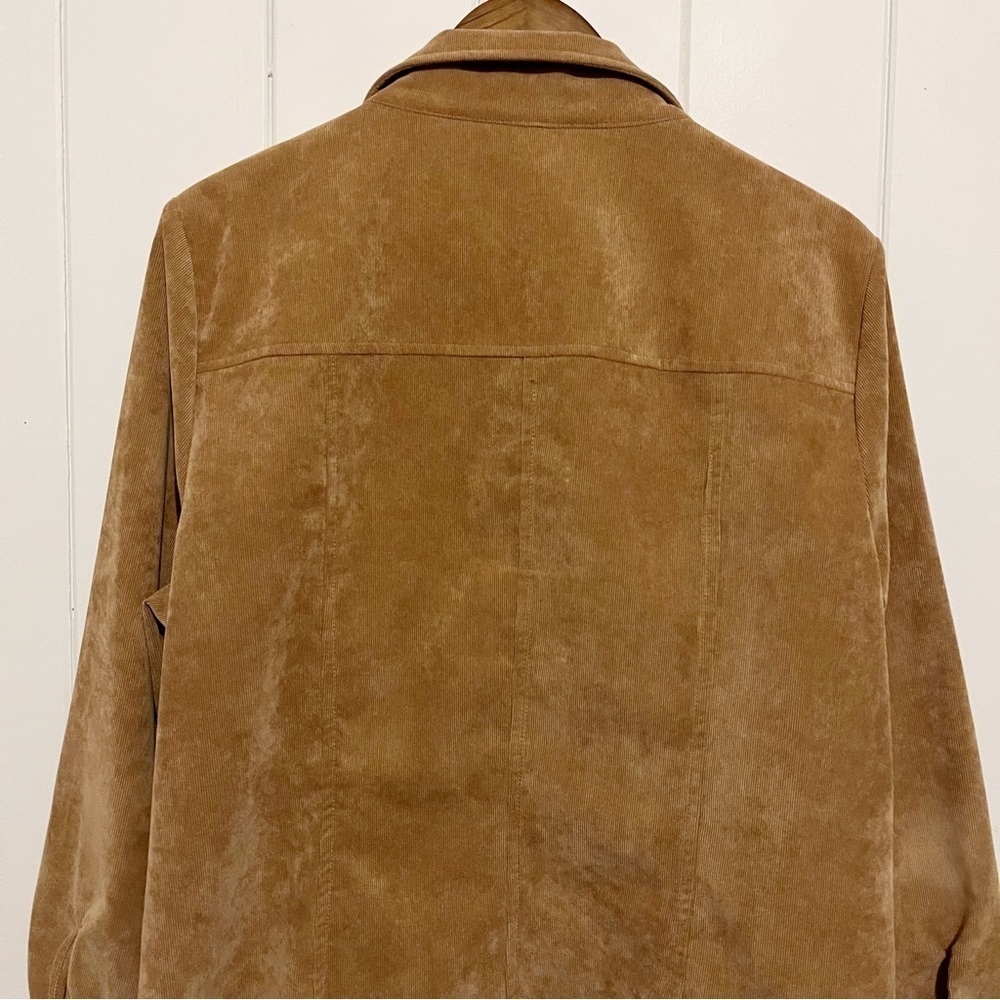 Alia Tan Light Corduroy Paisley Patterned Button Down Jacket. - Picture 8 of 10